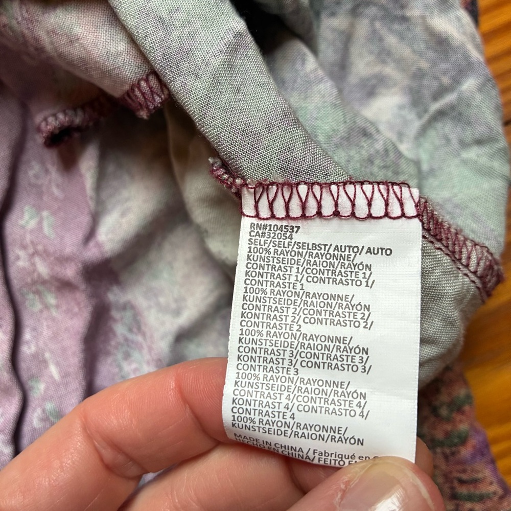 Tiny Petites Multicolor Bohemian Tunic Top, EUC, MP - Picture 10 of 12